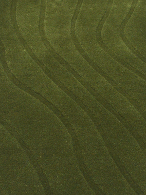 Shiraz Wool Hand-tufted Rug - Olive Green