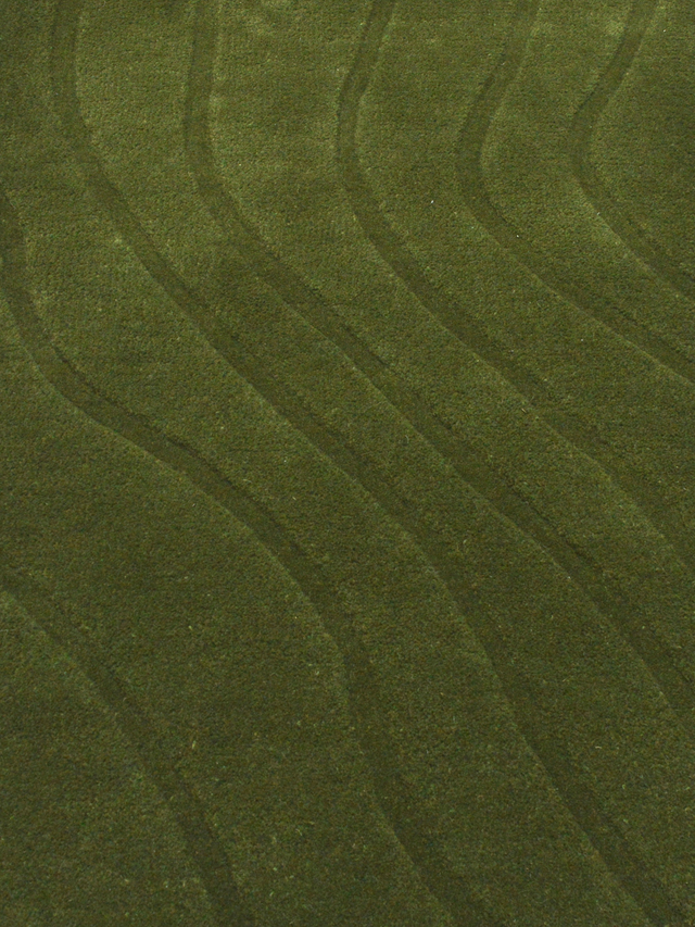 Shiraz Wool Hand-tufted Rug - Olive Green