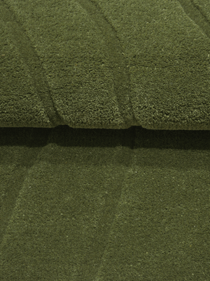 Shiraz Wool Hand-tufted Rug - Olive Green