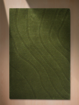 Shiraz Wool Hand-tufted Rug - Olive Green