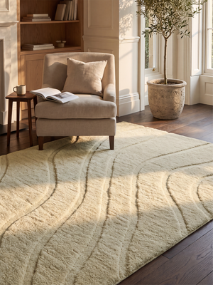 Shiraz Wool Hand-tufted Rug - Ivory