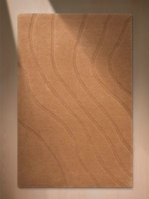 Shiraz Wool Hand-tufted Rug - Rust