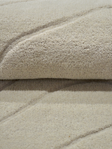 Nadir Wool Hand-tufted Rug - Beige