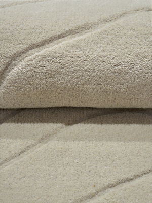 Nadir Wool Hand-tufted Rug - Beige