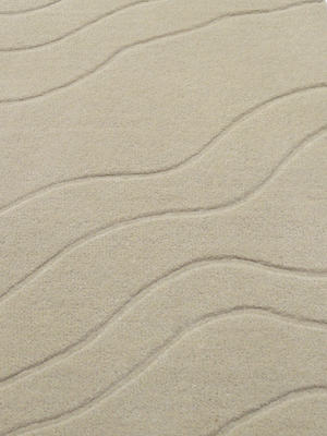 Nadir Wool Hand-tufted Rug - Beige