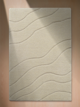 Nadir Wool Hand-tufted Rug - Beige
