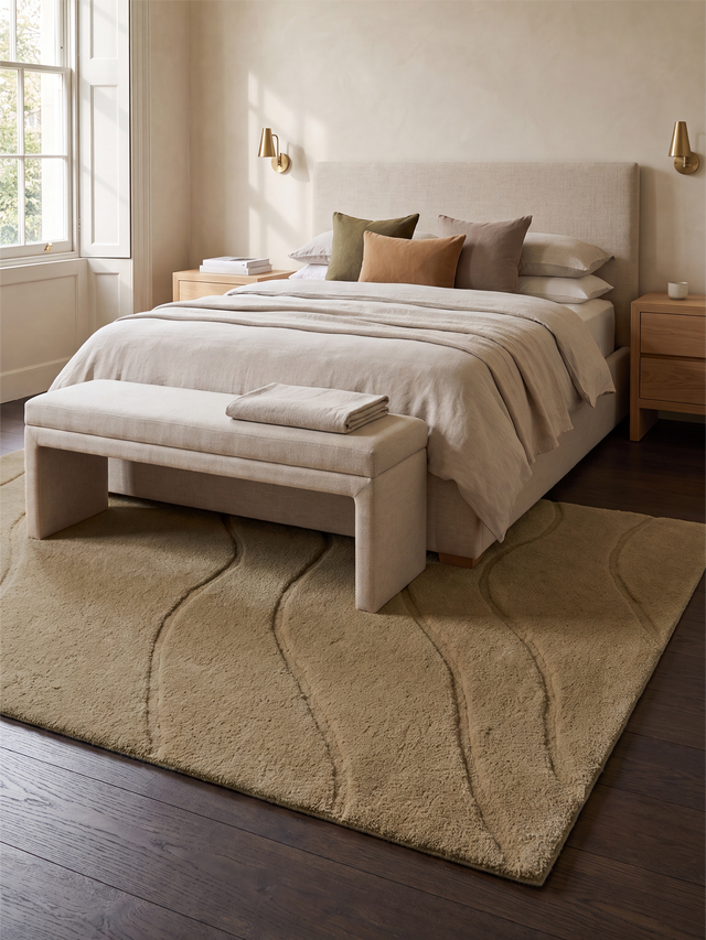 Nadir Wool Hand-tufted Rug - Sand