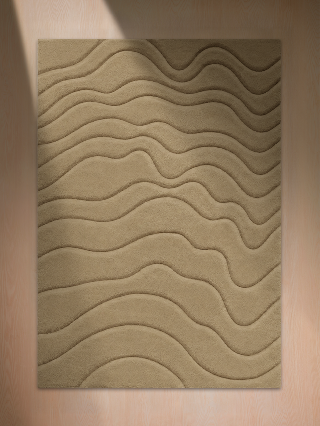 Nadir Wool Hand-tufted Rug - Sand