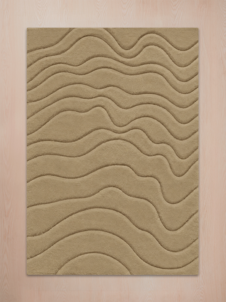 Nadir Wool Hand-tufted Rug - Sand