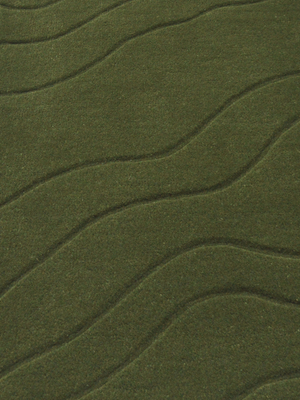 Nadir Wool Hand-tufted Rug - Olive Green
