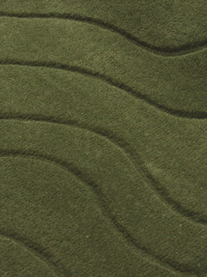 Nadir Wool Hand-tufted Rug - Olive Green