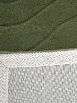 Nadir Wool Hand-tufted Rug - Olive Green