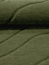 Nadir Wool Hand-tufted Rug - Olive Green