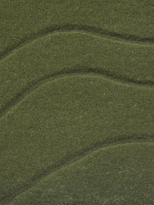Nadir Wool Hand-tufted Rug - Olive Green
