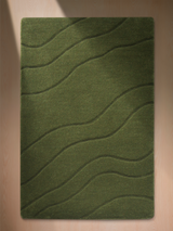 Nadir Wool Hand-tufted Rug - Olive Green