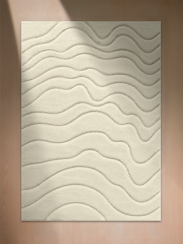 Nadir Wool Hand-tufted Rug - Ivory