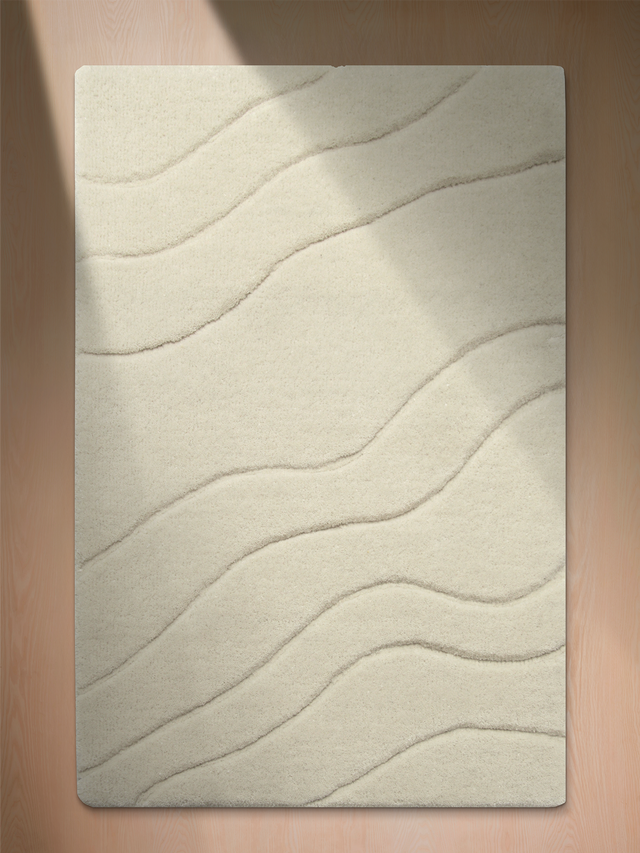Nadir Wool Hand-tufted Rug - Ivory