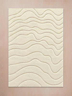 Nadir Wool Hand-tufted Rug - Ivory