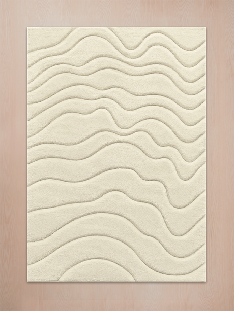 Nadir Wool Hand-tufted Rug - Ivory