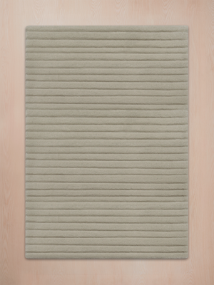 Cyrus Wool Hand-tufted Striped Rug - Beige