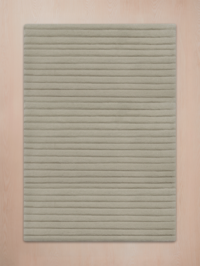 Cyrus Wool Hand-tufted Striped Rug - Beige