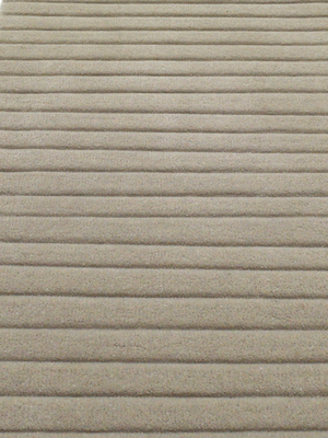 Cyrus Wool Hand-tufted Striped Rug - Beige