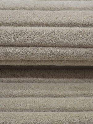 Cyrus Wool Hand-tufted Striped Rug - Beige