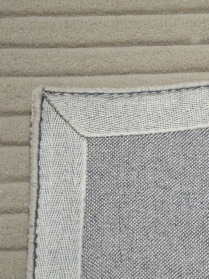 Cyrus Wool Hand-tufted Striped Rug - Beige