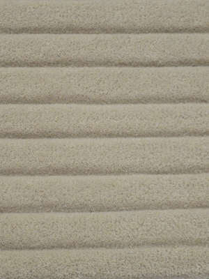 Cyrus Wool Hand-tufted Striped Rug - Beige