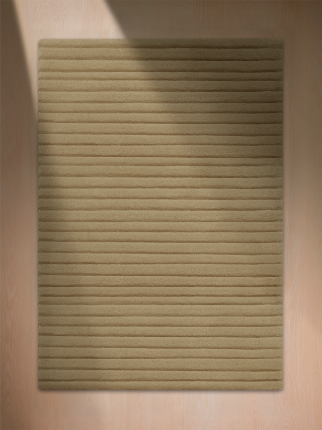 Cyrus Wool Hand-tufted Striped Rug - Sand