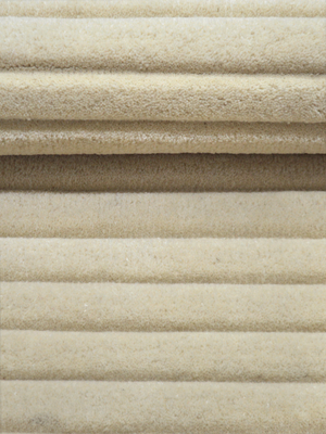 Cyrus Wool Hand-tufted Striped Rug - Ivory