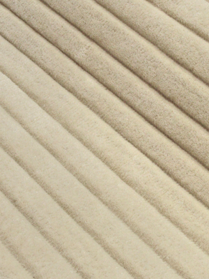 Cyrus Wool Hand-tufted Striped Rug - Ivory