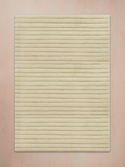 Cyrus Wool Hand-tufted Striped Rug - Ivory