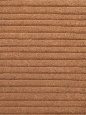 Cyrus Wool Hand-tufted Striped Rug - Rust