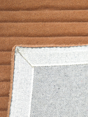 Cyrus Wool Hand-tufted Striped Rug - Rust