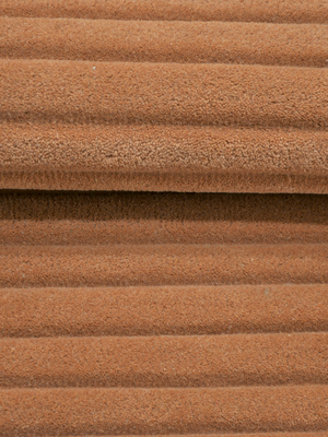 Cyrus Wool Hand-tufted Striped Rug - Rust