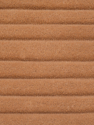 Cyrus Wool Hand-tufted Striped Rug - Rust