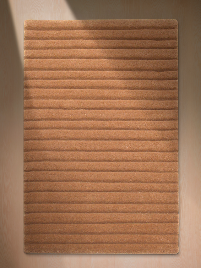 Cyrus Wool Hand-tufted Rug - Rust