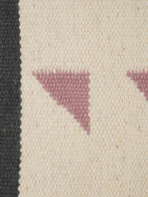 Carell Hand-Woven Wool Kilim Rug - Off White