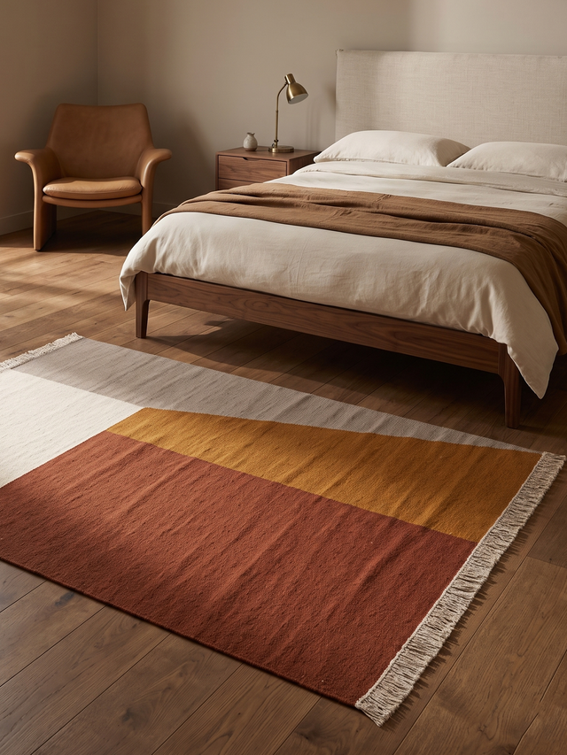 Orlen Hand-Woven Wool Kilim Rug - Multi