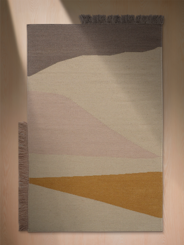Sarel Hand-Woven Wool Kilim Rug - Multi