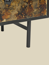 Nova Two-Drawer Iron Bedside Table