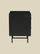 Nova Two-Drawer Iron Bedside Table