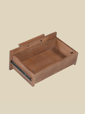 Menlo Two Drawer Wooden Bedside Table