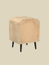 Cayman Two Drawer Wooden Bedside Table