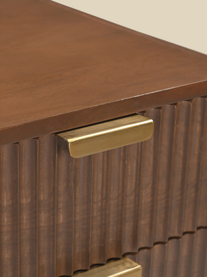 Kevin Two Drawer Bedside Table
