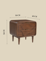 Monit Two Drawer Bedside Table