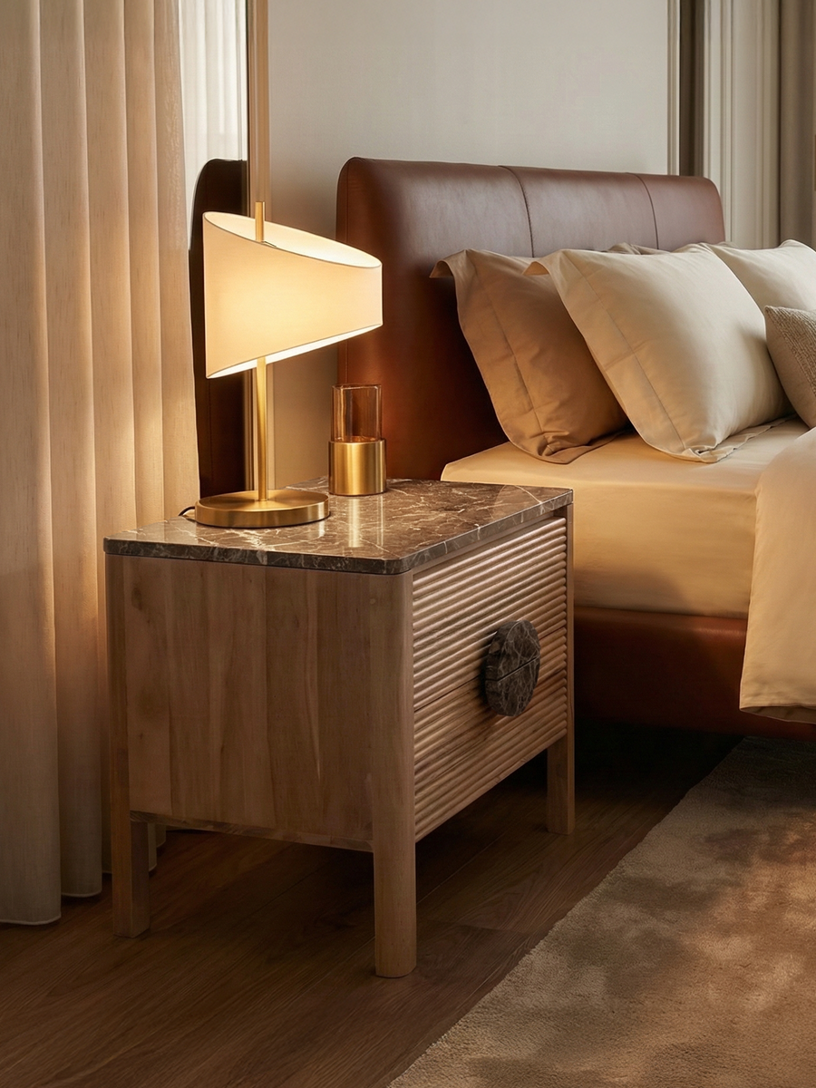 Silvan Two Drawer Bedside Table