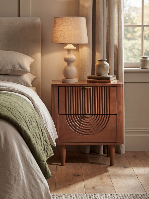 Ariso Mango Wood Bedside Table