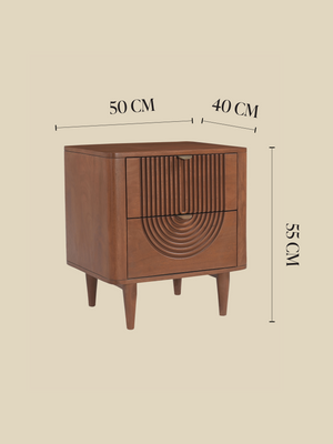 Ariso Mango Wood Bedside Table